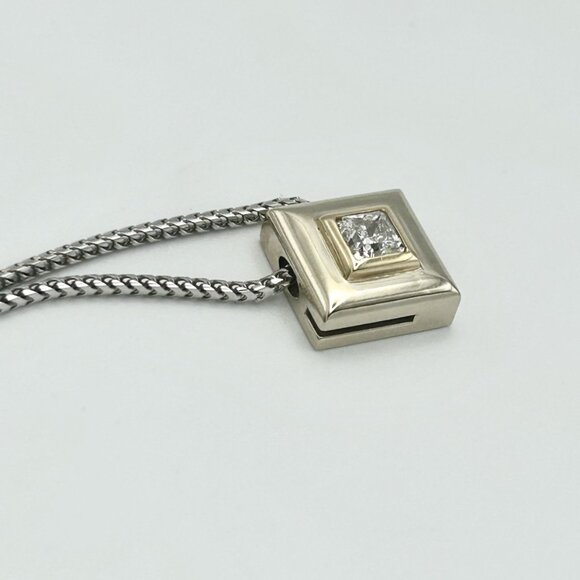 14K Diamond Pendant Necklace - Picture 7 of 13